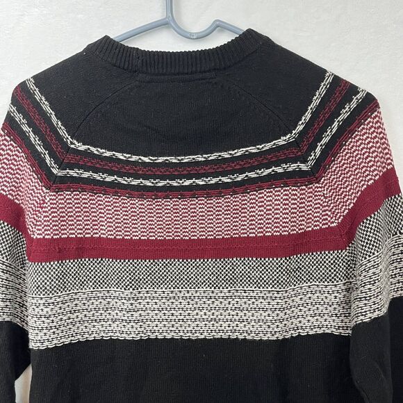 ATM Womens Wool Blend Fair Isle Sweater Size XS Black Red Gray Long Sleeve EUC - Picture 5 of 8